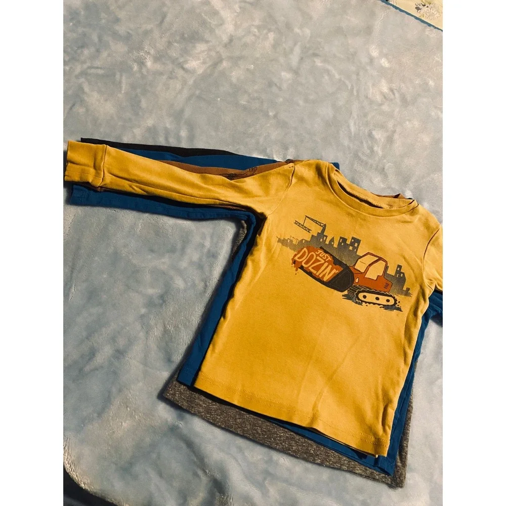 Toddler Boys 2T 3T Long Sleeve Graphic Tee Lot Carters Paw Patrol School Moose
